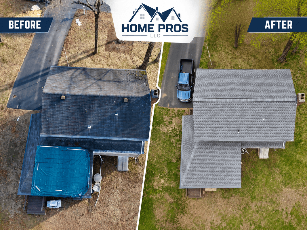 roof replacement connecticut project completed by Home Pros LLC